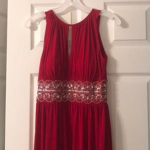 Red bridesmaid dress